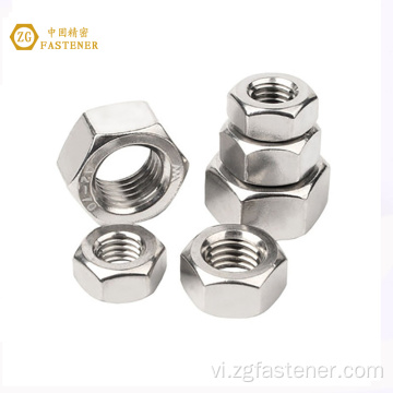 Thép không gỉ DIN 934 Nội thất Hình lục giác Bolt Nuts Hex Nuts cho tòa nhà thép